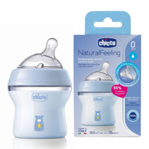 Biberon en plastique NaturalFeeling Débit Lent 150ml 0m+ Chicco