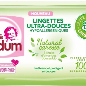 Lingettes Ultra-Douces Natural Caresse - Bébé Cadum