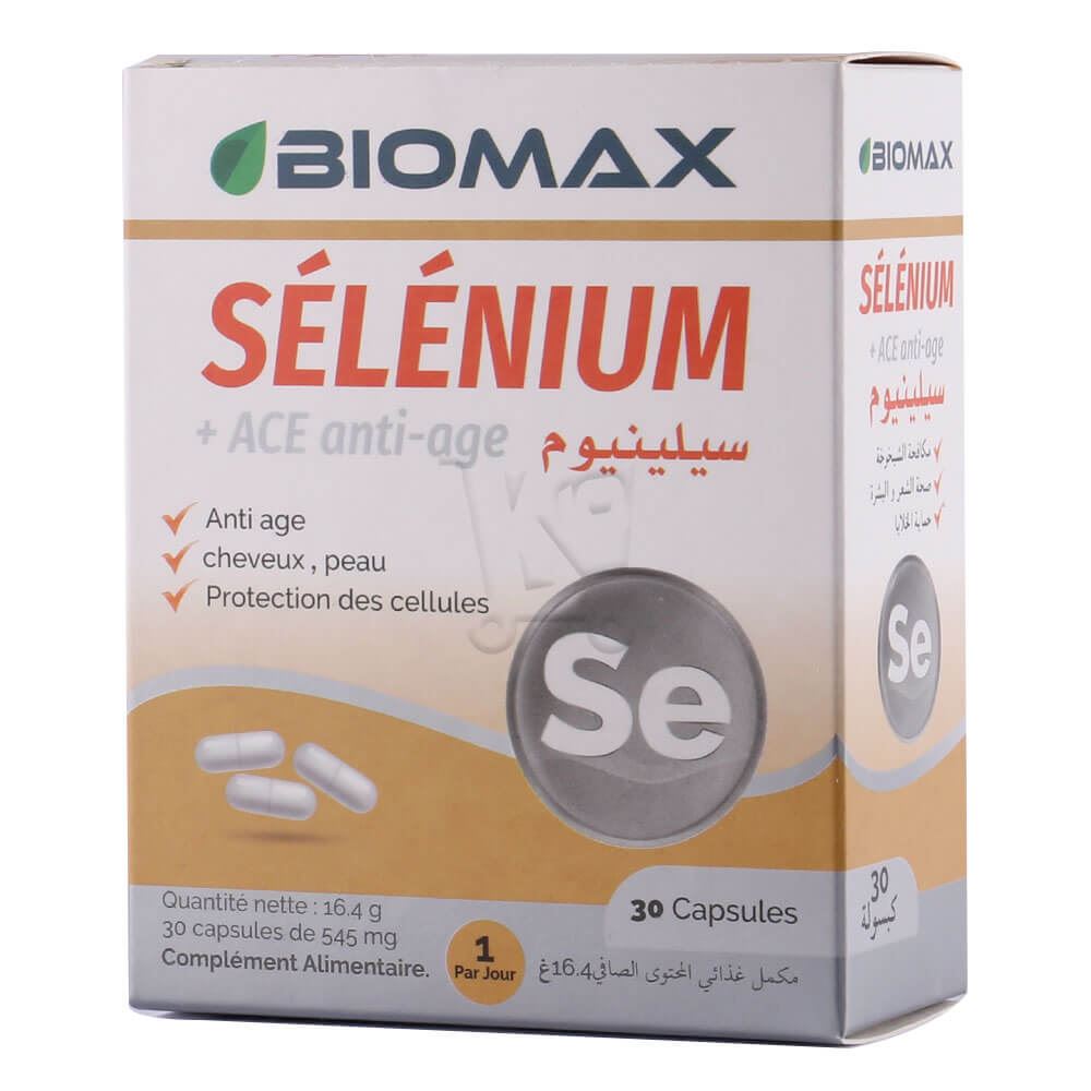 Biomax Sélénium + ACE Anti-Age 30 Capsules