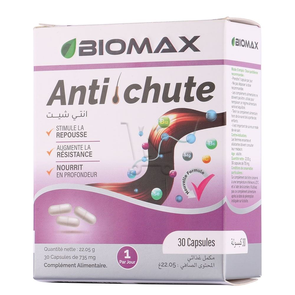 Biomax Antichute Repousse 30 Capsules