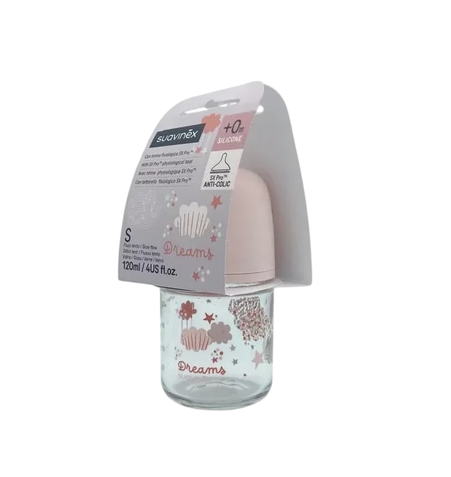 Suavinex Biberon En Verre Anti-Colique 0m+ 120ml