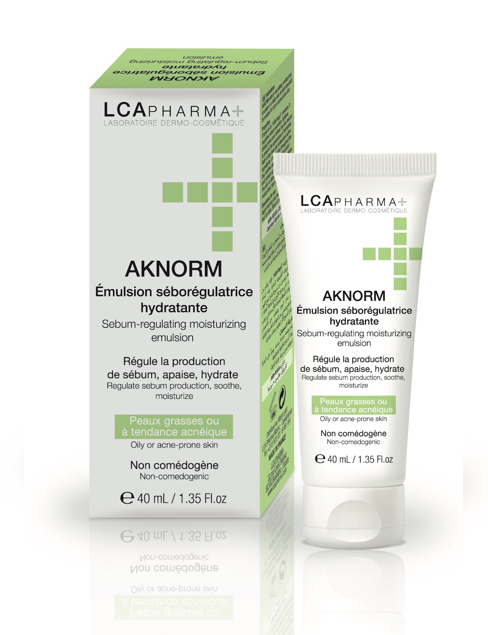 LCA Pharma Aknorm Emulsion Sébo-régulatrice Hydratante 40 ml