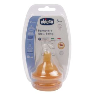 Chicco Tétine Silicone Food 6m+ 2pcs