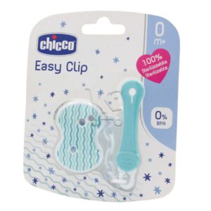 chicco Attache Sucette Easy Clip avec Chaine 0m+ Garçon