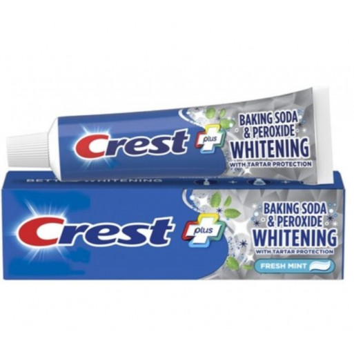 Crest + Dentifrice blanchissant au bicarbonate de soude 161G
