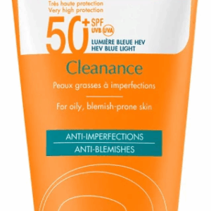 Avène Cleanance – Crème Solaire SPF50+ – Visage – Peaux Grasses à Imperfections, 50ml