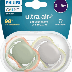 Sucette ultra air Nighttime pour bébé 6 – 18 mois – AVENT PHILIPS
