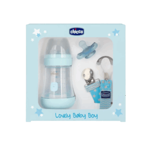 Chicco Set Biberon + Sucette + Attache-sucette –