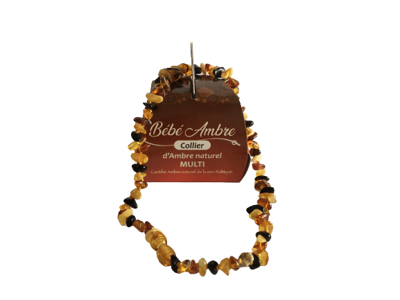 Bébé Ambre Collier D’Ambre Naturel – Multi