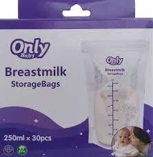 Only Baby Sacs de stockage de lait maternel 250 mlx 30 sacs