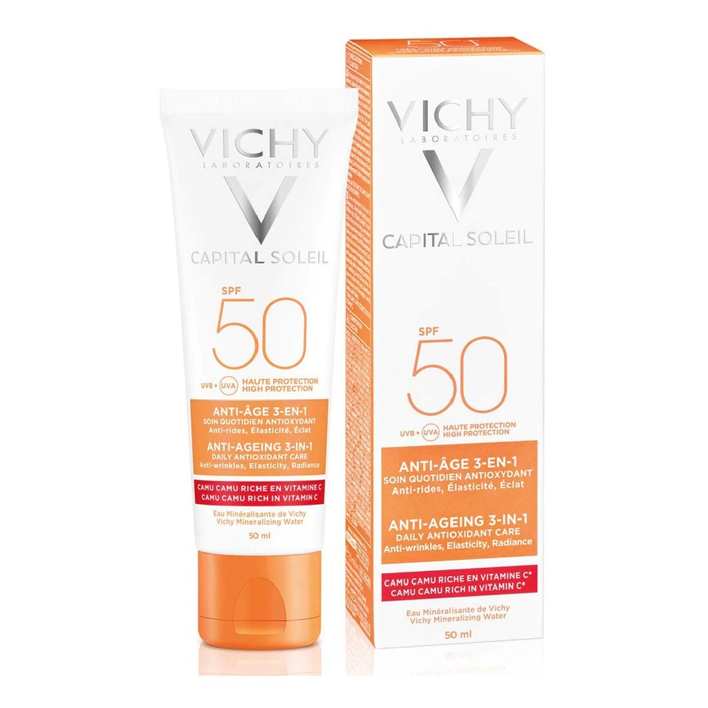 Vichy Capital Soleil Anti-Âge 3 EN 1 Soin Antioxydant SPF50 50ML