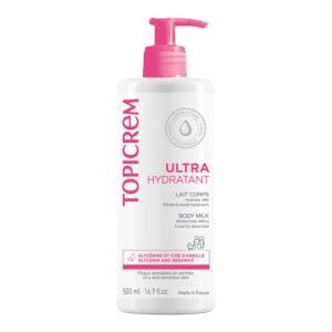 TOPICREM Ultra-Hydratant Lait Corps 500ml – Hydratation intense peaux sensibles et sèches