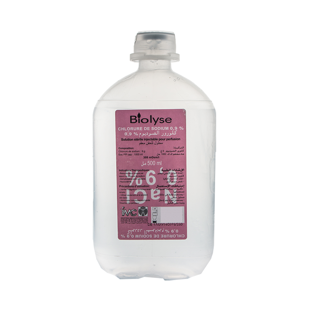 SERUM SALEE 9 % FL/500 ML - BIOLYSE -