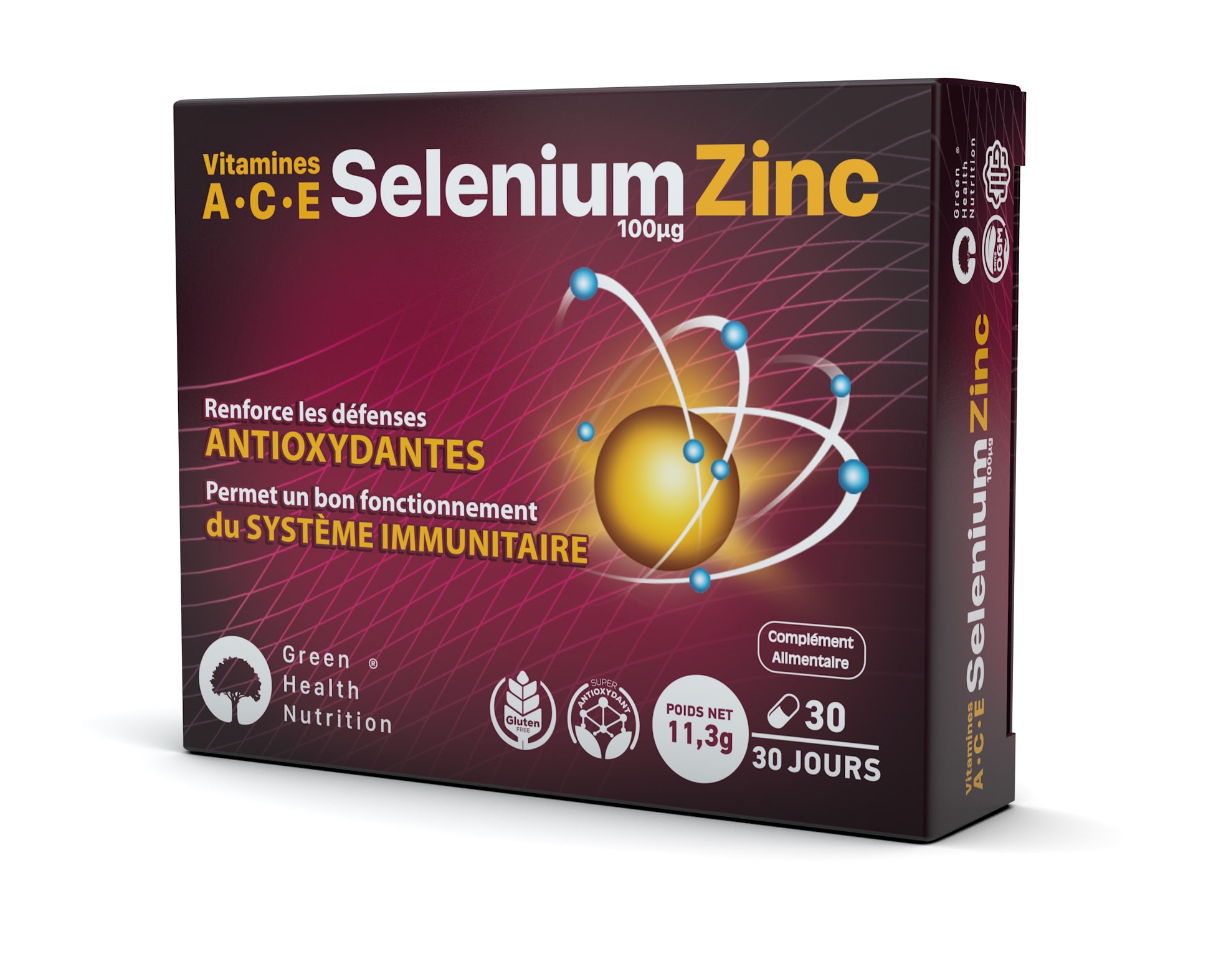 G.H.N SELENIUL +ZINC S GLUT BT/30