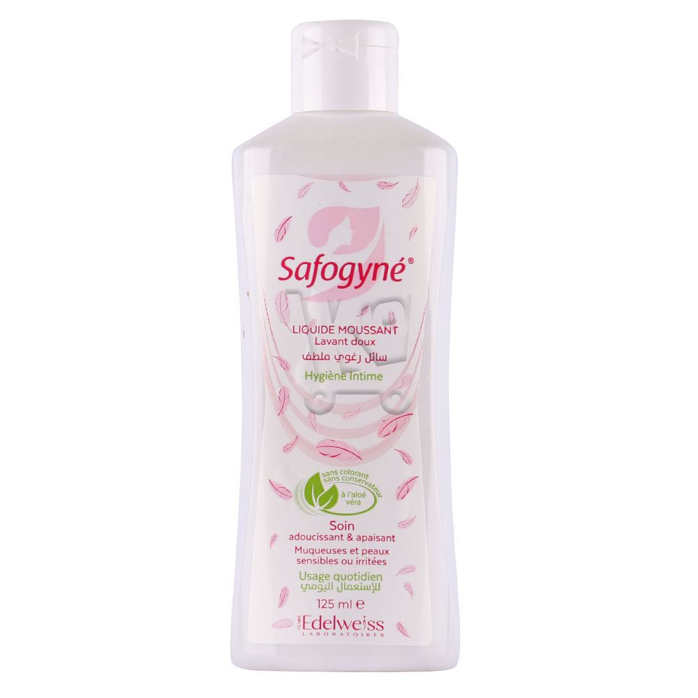 SAFOGYNE GEL LAVANT DOUX PEAUX SENSIBLES ET IRRITEES 125ML