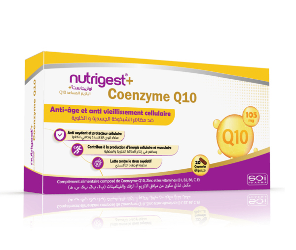 SCI Pharma Nutrigest+ Coenzyme Q10 Anti-Age 20 Gélules