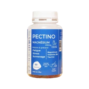 Pectino Gummies Magnésium 200mg – Goût Cassis – 60 Gummies