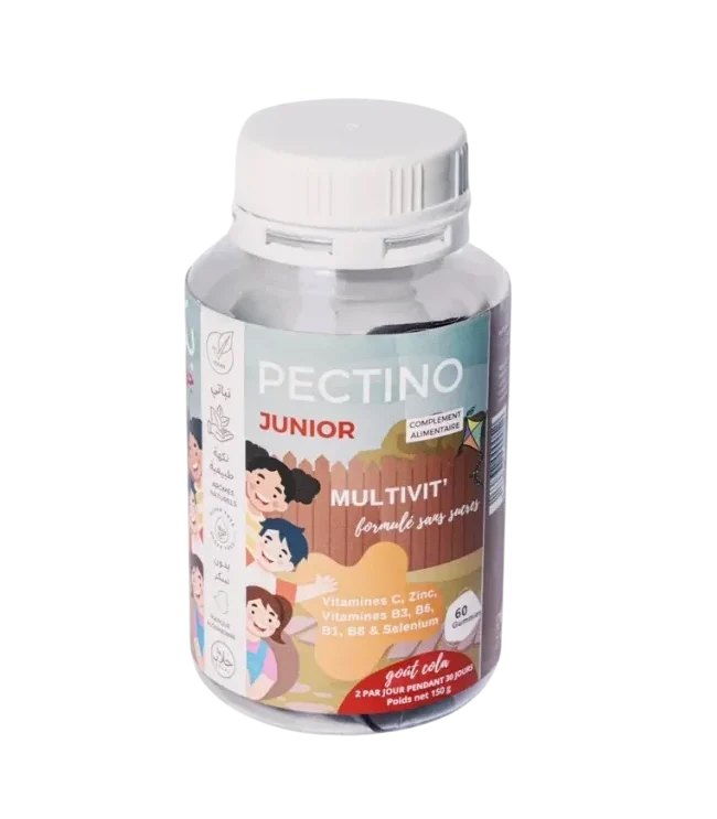 Pectino Junior Gummies Multivit – Goût Cola – 60 Gummies