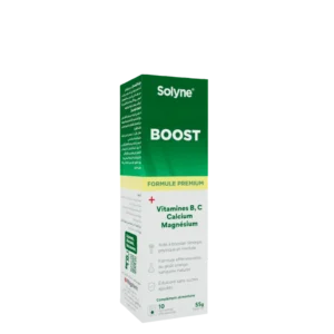 Solyne Boost Vit B,C, Ca, Mg 10 Comprimés effervescents