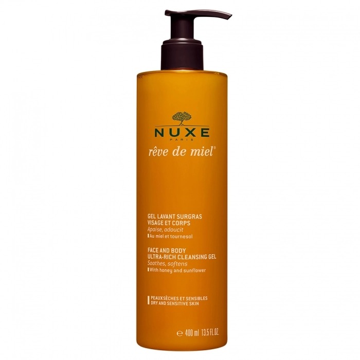 Nuxe Rêve de Miel Gel Lavant Surgras Visage et Corps 400ml