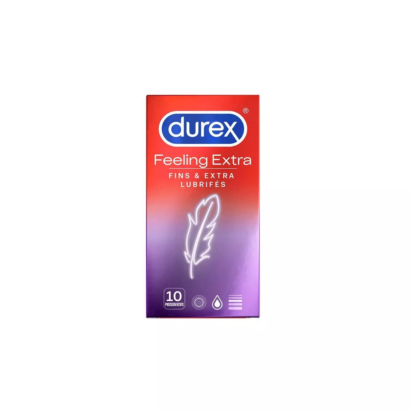 Durex - Feeling Extra - 10 préservatifs