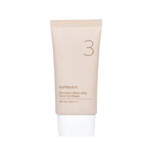 Numbuzin No.3 Porcelain Base-skip Tone Up Beige SPF50+