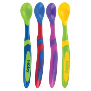 NUBY CUILLERE A MANCHE LONGUE P/4 6M+