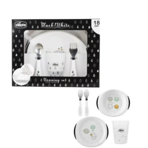 Chicco Black e White weaning set